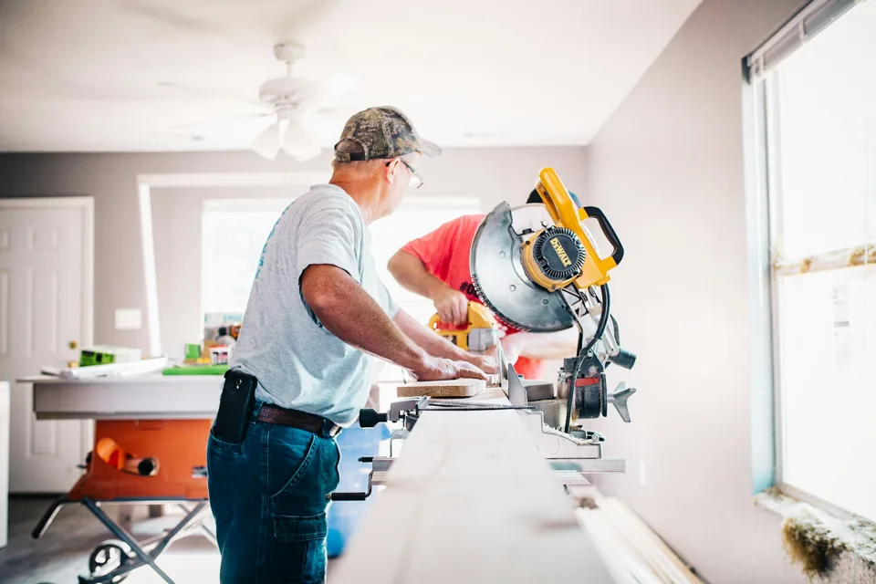 Reference photograph illustrating carpentry services